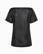 Mos Mosh MMNiva O-SS Metallic Tee in Black back view