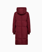Mos Mosh MMNova Square Down Coat in Burgundy back view