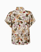 Mos Mosh MMWinie Flowwi blouse ecru floral back view