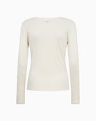 Mos Mosh Mali Long Sleeve Tee in Ecru back view