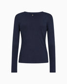 Mos Mosh Mali Long Sleeve Tee in Navy back view