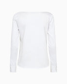 Mos Mosh Manda Boatneck Shirt in White back view