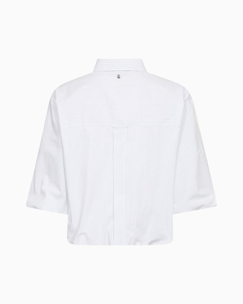 Mos Mosh Maxime Nylah Shirt in White back view