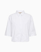 Mos Mosh Maxime Nylah Shirt in White front view