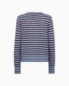 Mos Mosh Milvi Stripe Cardigan in Blue Stripe back view