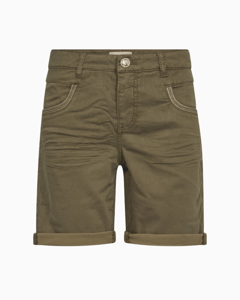Mos Mosh Naomi Treasure Shorts burnt olive front view