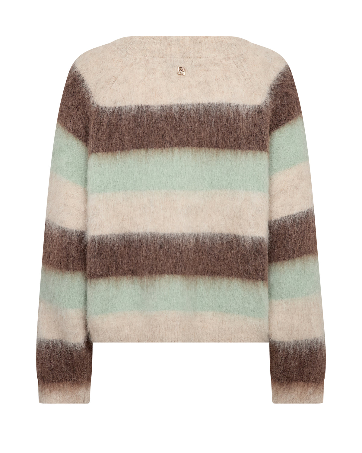 Mos Mosh Suvi Stripe Knit in Beige back view