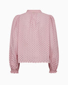 Mos Mosh Tazzin Embo Blouse fragrant lilac back view