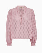 Mos Mosh Tazzin Embo Blouse fragrant lilac front view
