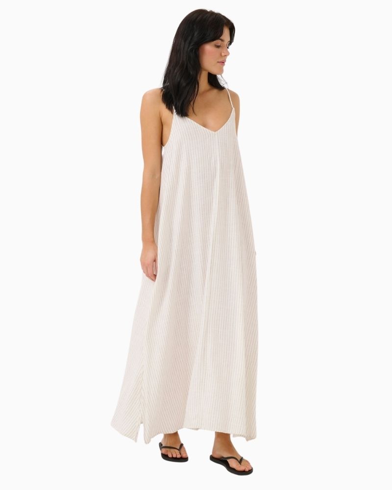 My Essential Wardrobe JannieMW sleeveless maxi dress in viscose linen blend