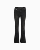 My Essential Wardrobe Dekota high bootcut jeans front view – Áines Boutique