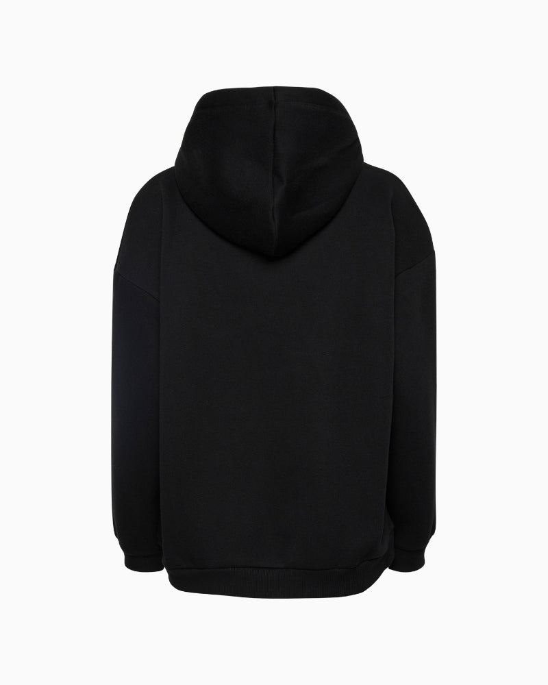 My Essential Wardrobe casual fit hoodie back view – Áines Boutique