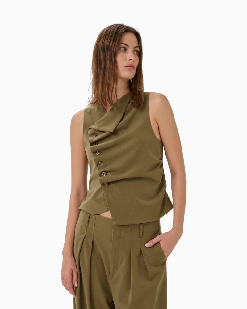 My Essential Wardrobe Hace top front view – Áines Boutique