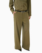 My Essential Wardrobe Hace wide-leg trousers front view – Áines Boutique