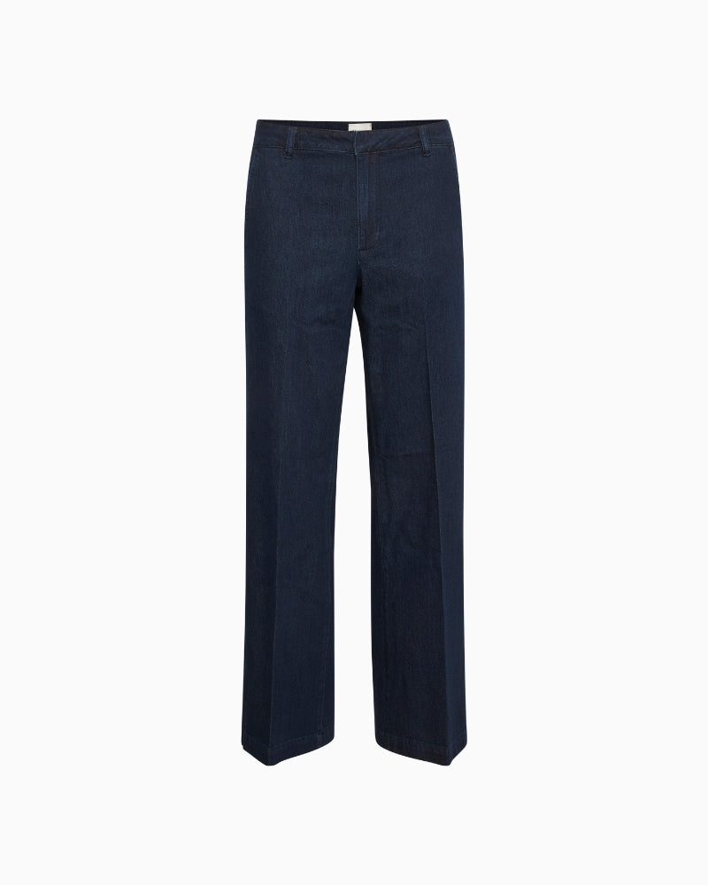 My Essential Wardrobe Lara 115 wide leg jeans front view  – Áines Boutique