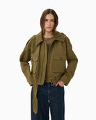 My Essential Wardrobe Lyon cropped coat front view – Áines Boutique