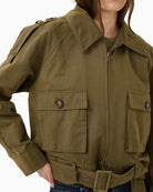 My Essential Wardrobe Lyon jacket patch pocket detail – Áines Boutique