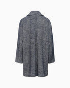 Back view of My Essential Wardrobe knee-length wool blend coat