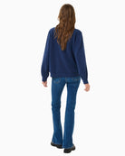 My Essential Wardrobe hip length sweat blouse back view – Áines Boutique