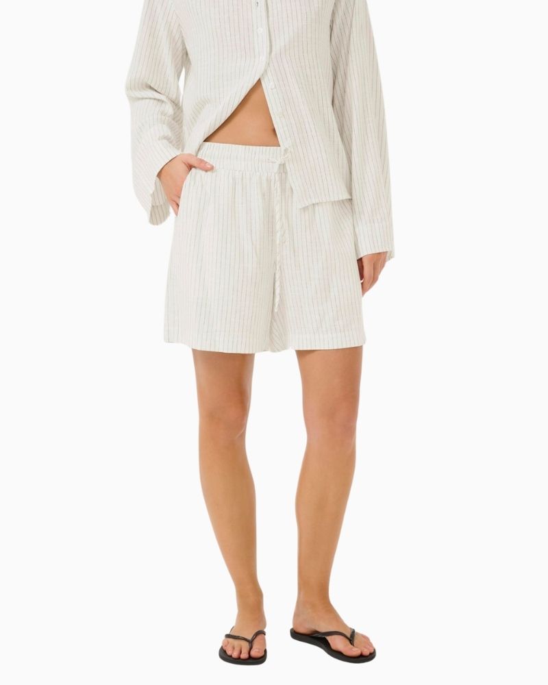 My Essential Wardrobe JannieMW shorts in soft viscose linen blend with elastic waist