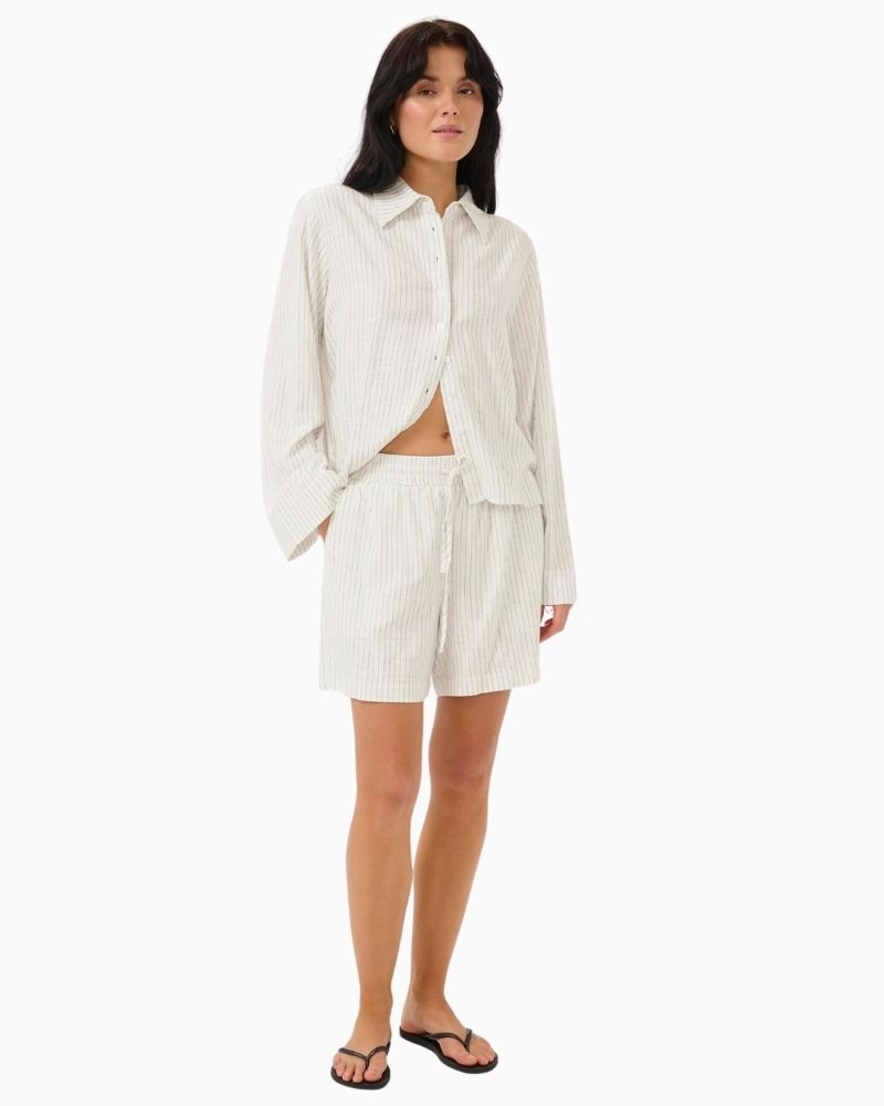My Essential Wardrobe JannieMW shorts in soft viscose linen blend with elastic waist