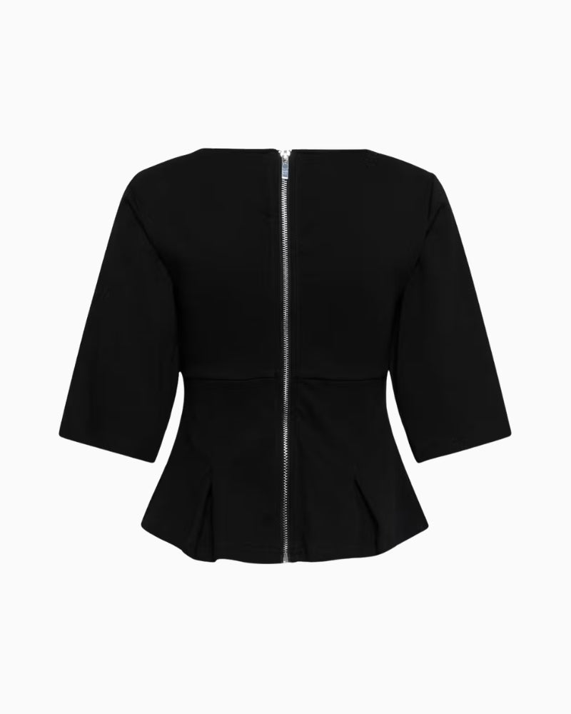 My Essential Wardrobe Apir T-Shirt in Black back view