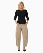 My Essential Wardrobe Apir T-Shirt in Black styled view