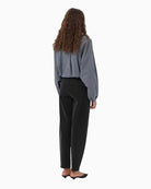 My Essential Wardrobe Baloo Barrel Jeans in Dark Grey back view