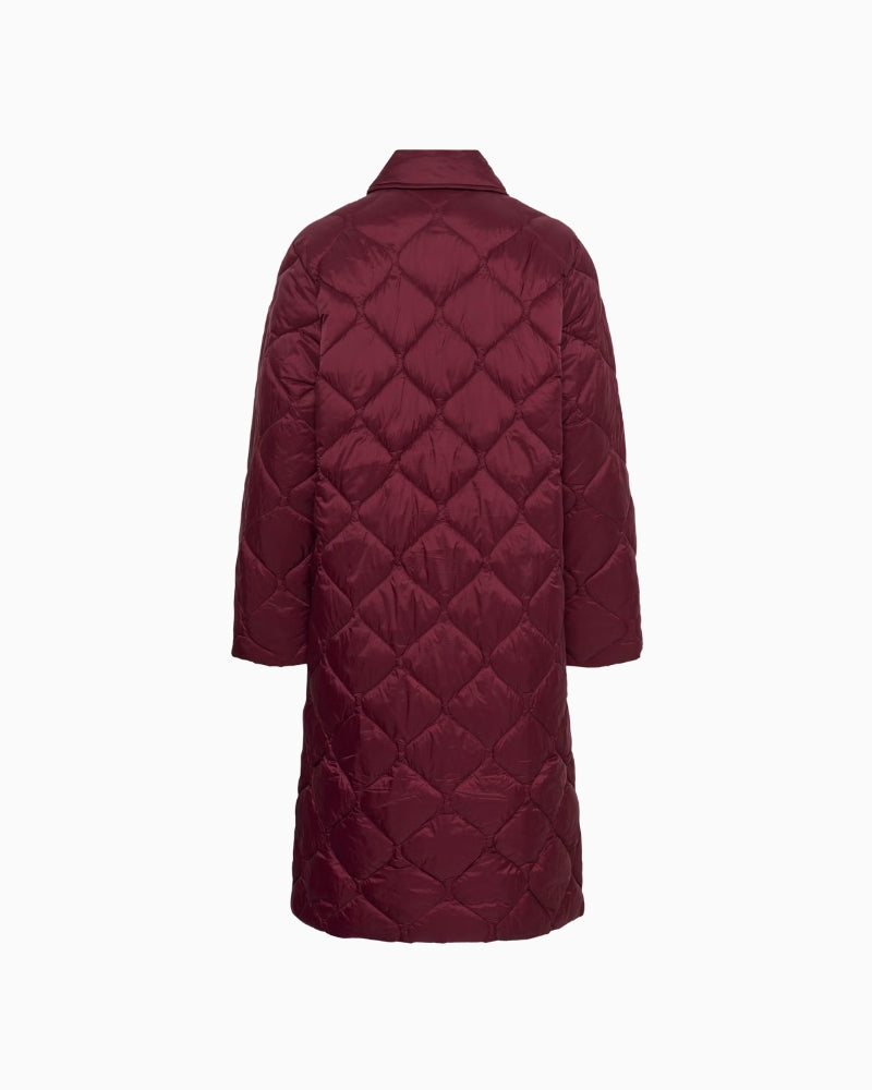 My Essential Wardrobe CarinePW Outerwear in Port back view