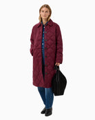 My Essential Wardrobe CarinePW Outerwear in Port styled view