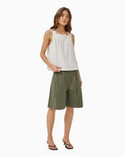My Essential Wardrobe Dias Florence Top in White side view