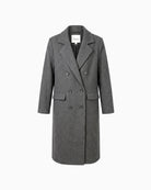 My Essential Wardrobe FrannieMW Coat in Dark Grey front view