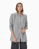 My Essential Wardrobe Hanna Blazer light grey melange front view