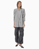 My Essential Wardrobe Hanna Blazer light grey melange model full outfit front