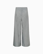 My Essential Wardrobe Hanna Luna High Wide Pant light grey fabric detail