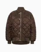 My Essential Wardrobe Helga MW Reversible Bomber Jacket in Bronze reverse side view