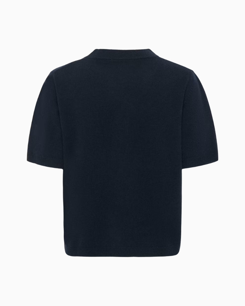 My Essential Wardrobe Jola Pullover in Navy back view