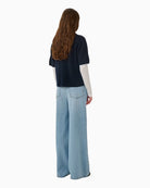 My Essential Wardrobe Jola Pullover in Navy back view