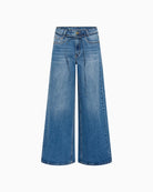 My Essential Wardrobe Karo 144 Mid X-Wide Jeans medium blue wash front view