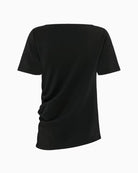 My Essential Wardrobe MWHelle Blouse black fabric flat lay back view