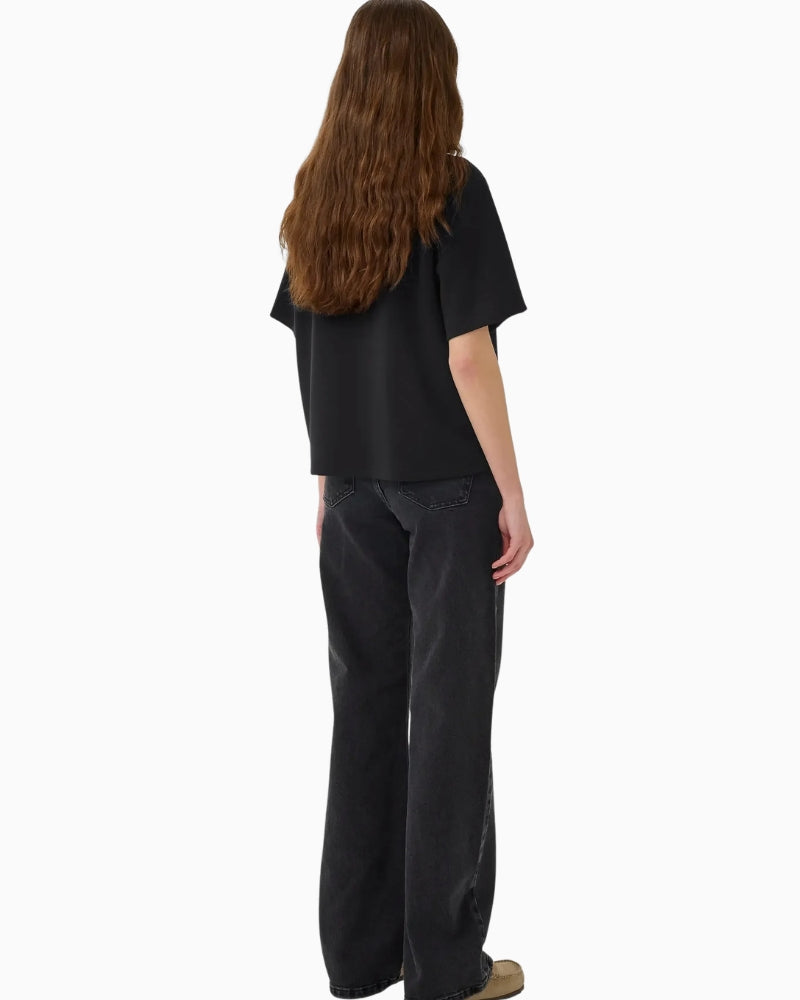 My Essential Wardrobe MWHelle Polo Tee back view