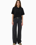 My Essential Wardrobe MWHelle Polo Tee placket detail