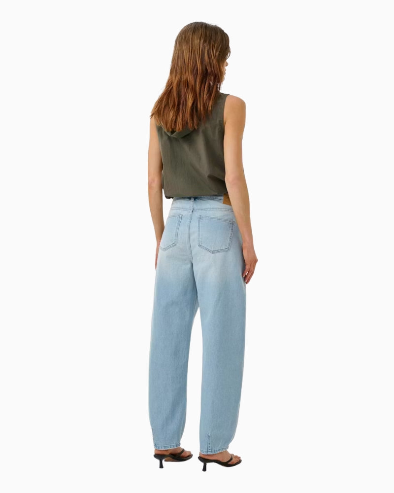 My Essential Wardrobe MWLucy Barrel Jeans light denim back view