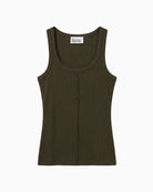 My Essential Wardrobe MWMandy Top in khaki front view