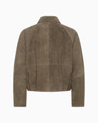 My Essential Wardrobe MWPetra Suede Jacket major brown back view
