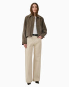 My Essential Wardrobe MWPetra Suede Jacket major brown model view