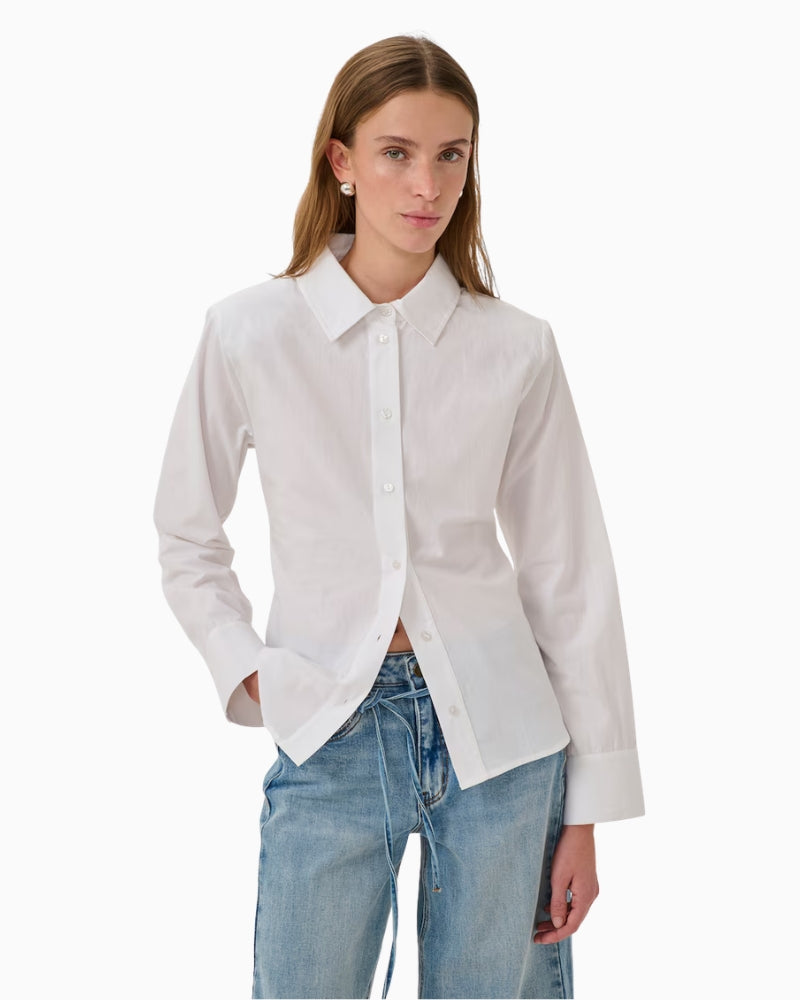 My Essential Wardrobe MWSunna Blouse white front view