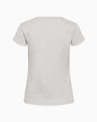 My Essential Wardrobe Mandy Tee light grey melange back view