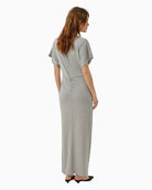 My Essential Wardrobe Nupti dress light grey back view