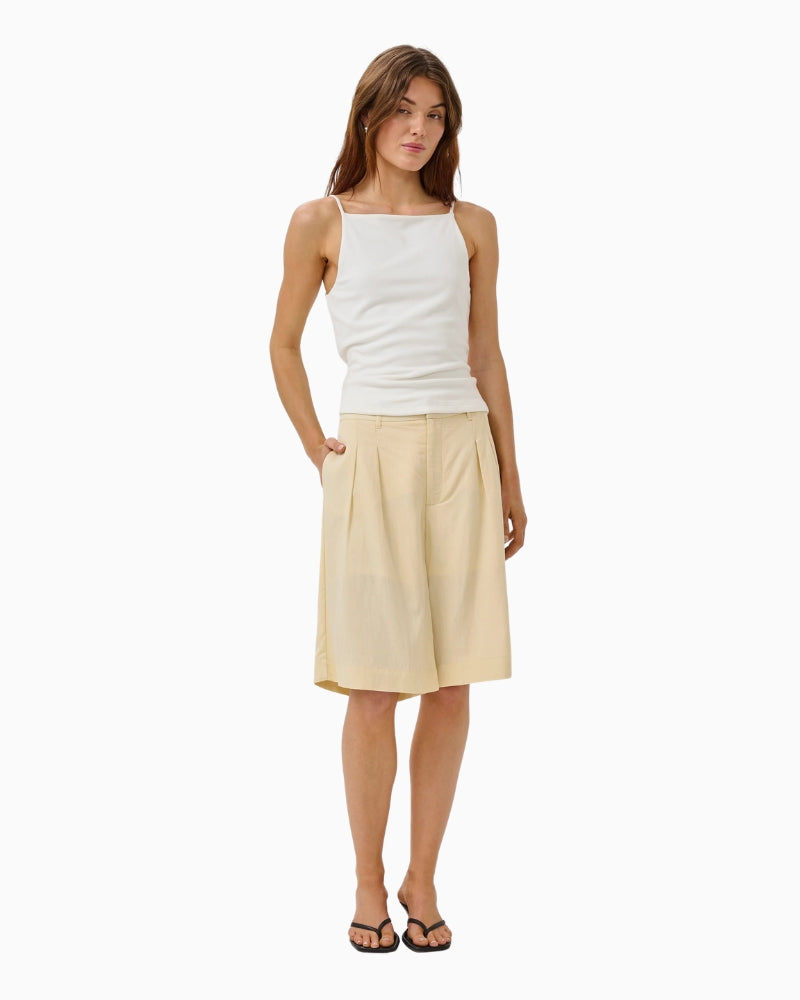My Essential Wardrobe Nupti top in white front view